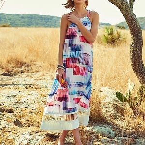 Colorful Sleeveless Maxi Dress